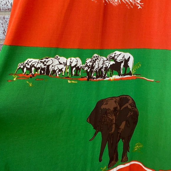 Mimmo Ferretti expressly for Diane Von Furstenberg Elephant print dress 1970’s - Picture 6 of 7